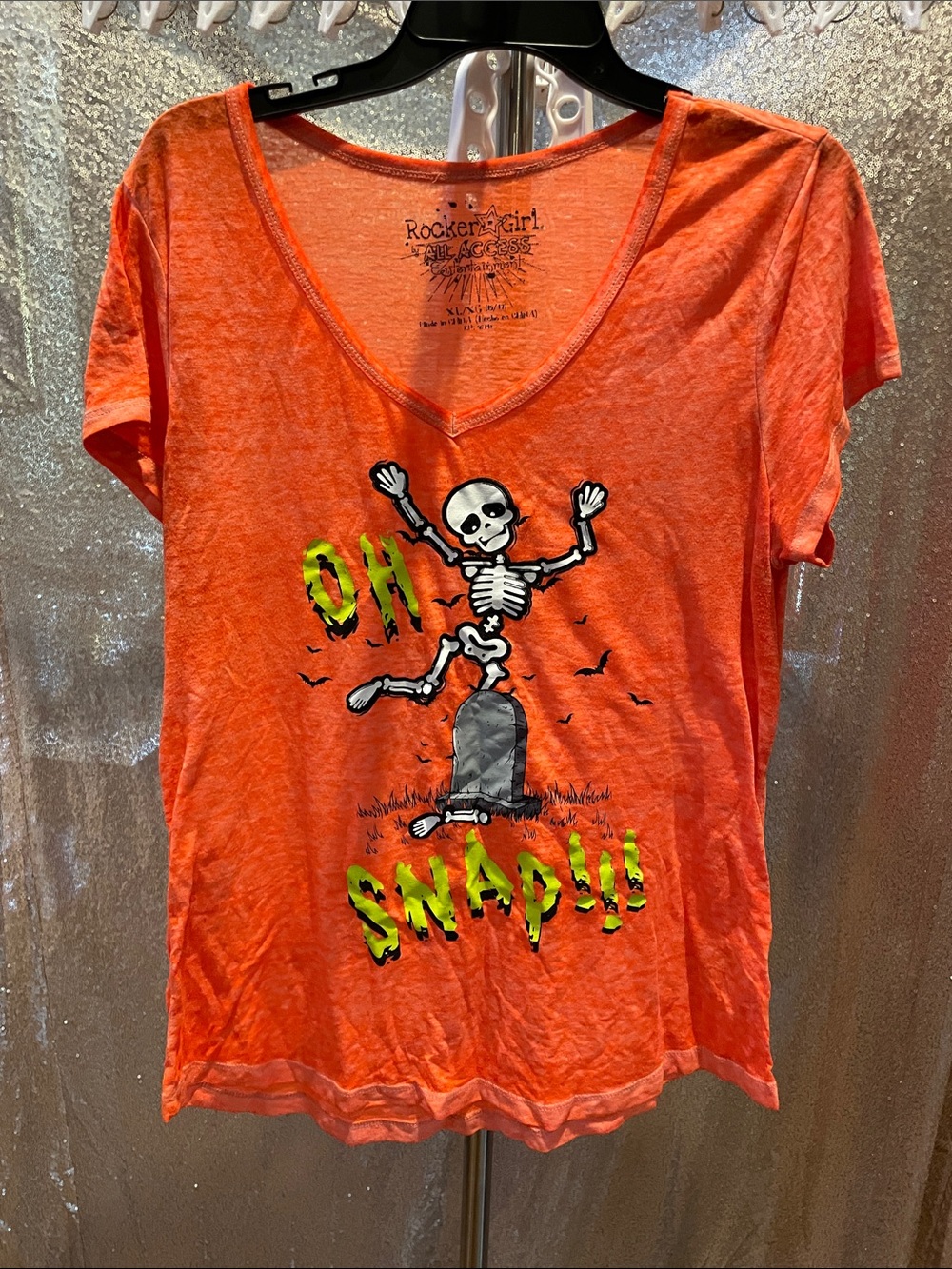 ALL ACCESS Rocker Girl Orange Tie-Dye Tee - Picture 2 of 6